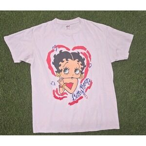 Vintage Betty Boop Heart Graphic T-Shirt (Late 90s/Early 2000s) Size XL